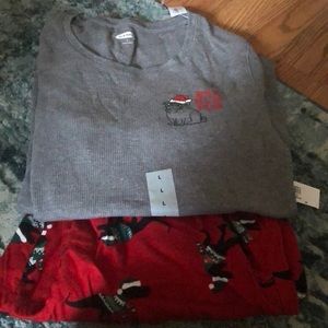 Boys large top and small bottoms pajama old navy